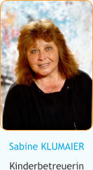 Sabine KLUMAIER Kinderbetreuerin